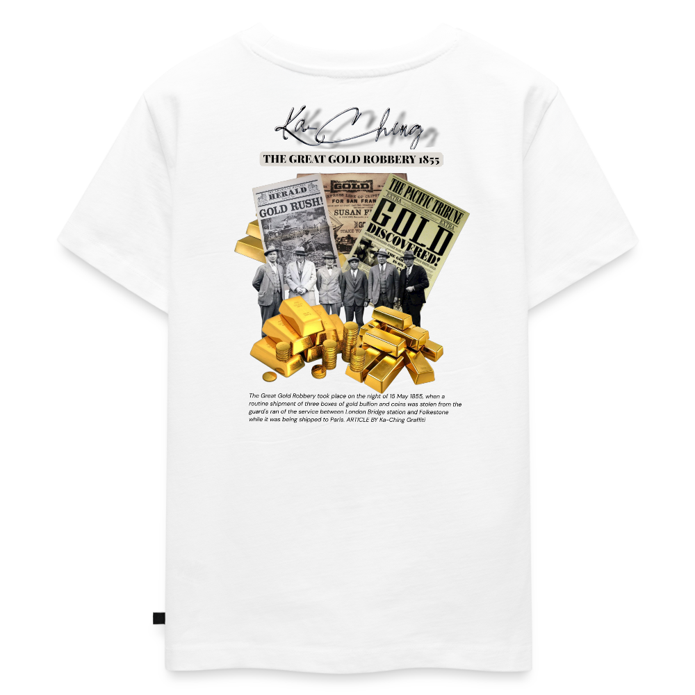 Gold Range The Great Robɓery 1855 Tee limited edition - white
