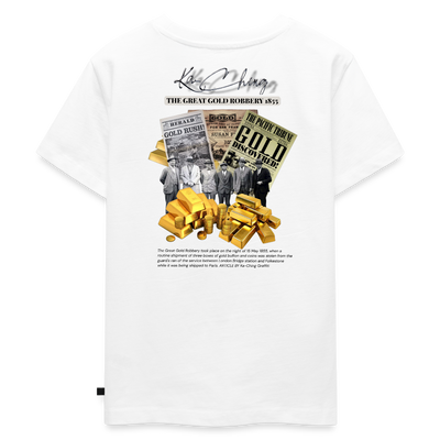 Gold Range The Great Robɓery 1855 Tee limited edition - white