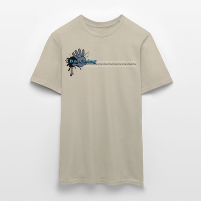 Unisex T-Shirt Ching Blue Logo CHBL-T-05c - sand beige