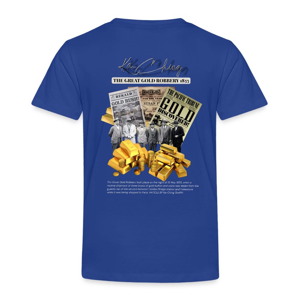Gold Range The Great Robɓery 1855 Tee limited edition - royal blue