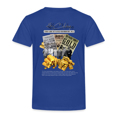Gold Range The Great Robɓery 1855 Tee limited edition - royal blue