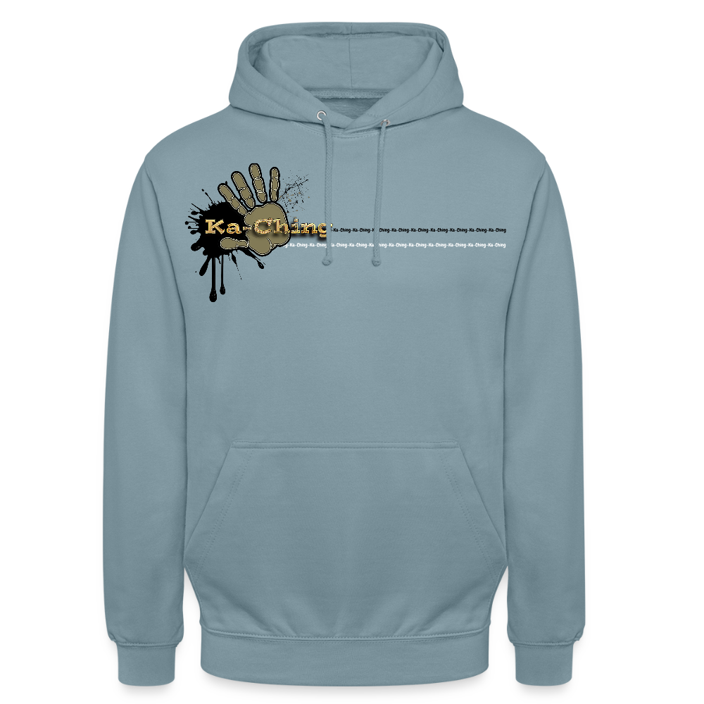 Unisex Hoodie Ching Gold logo - stonewash blue
