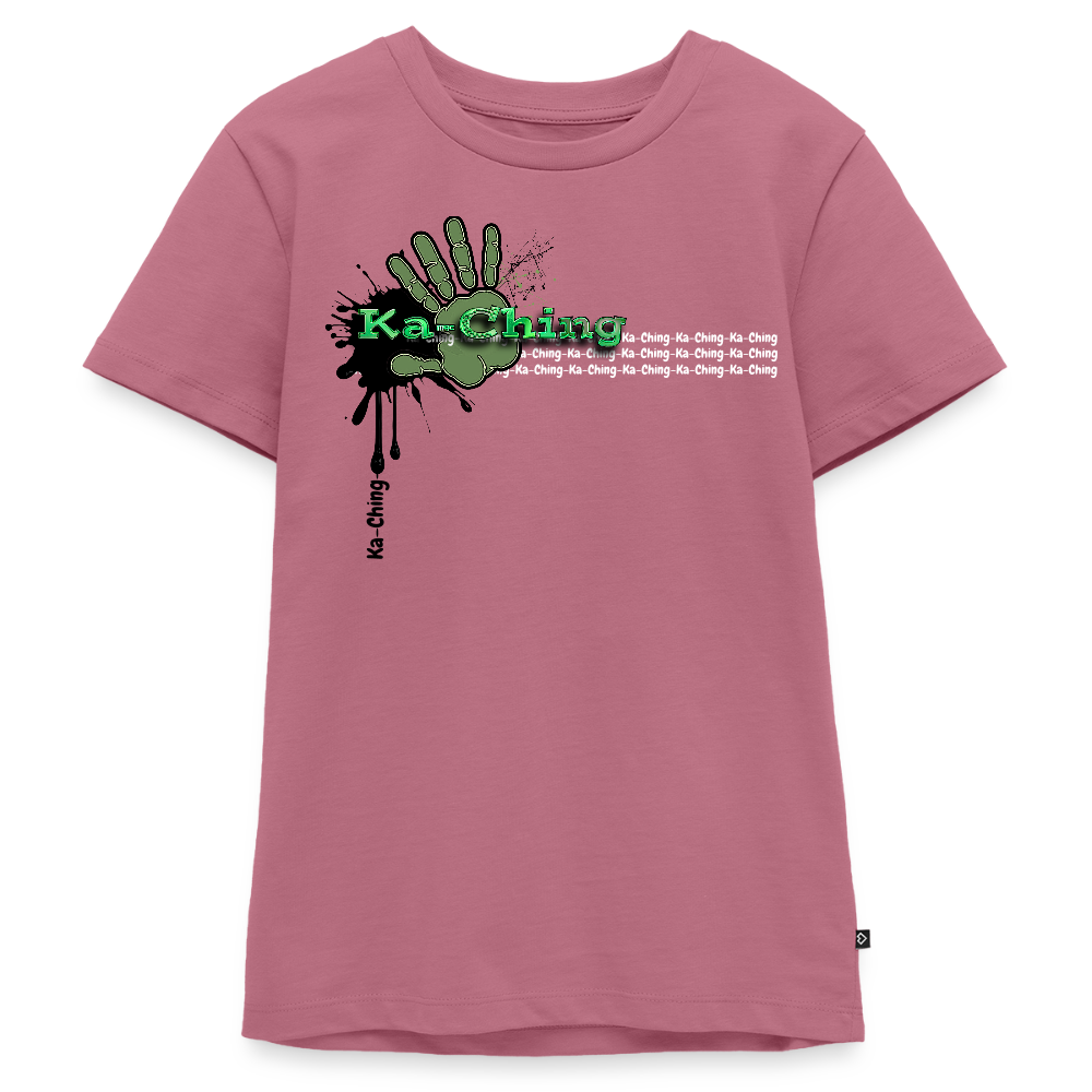 Ka-Ching T-Shirt Ching Green Logo - mauve