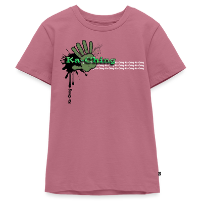 Ka-Ching T-Shirt Ching Green Logo - mauve