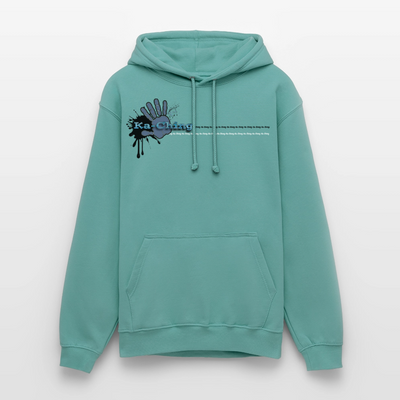 Unisex Hoodie Ching Blue logo - pastel turquoise