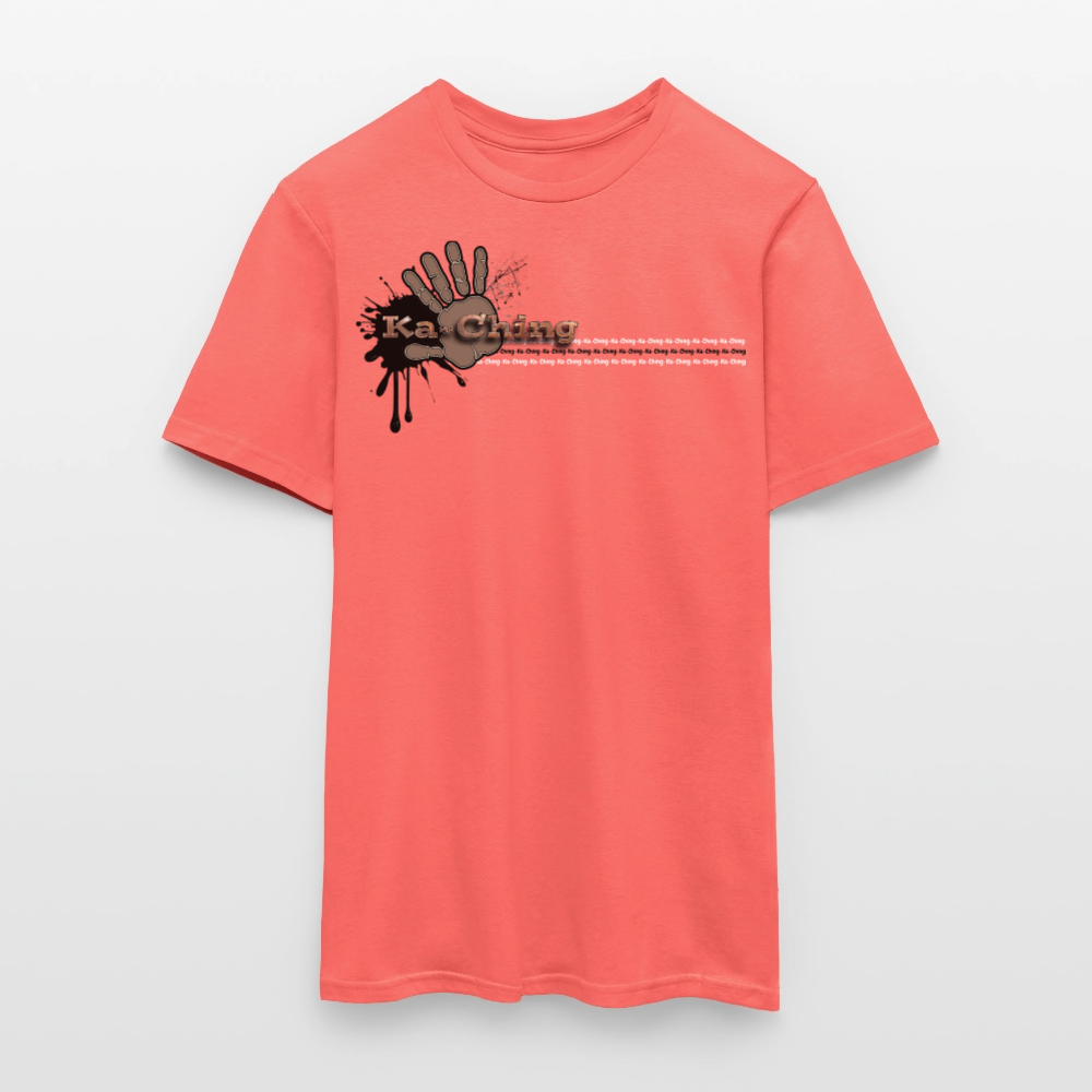 Unisex T-Shirt Ching Bronze Logo CHBZ-T-04c - coral