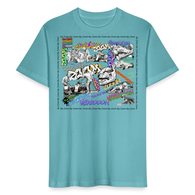Ka-Ching Motorsports Graffiti T-Shirt - pastel turquoise