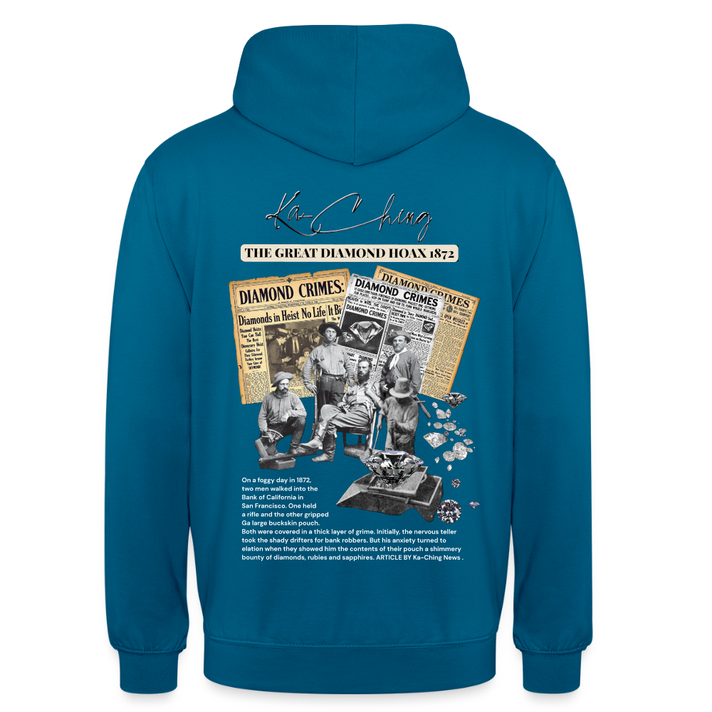 Diamond Range Unisex Hoodie limited editions design 2 - deep sea blue 