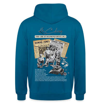 Diamond Range Unisex Hoodie limited editions design 2 - deep sea blue 