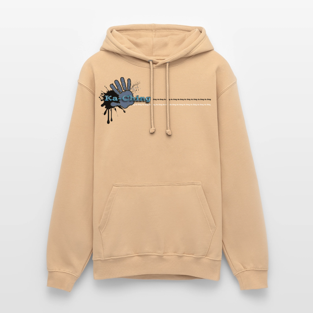 Unisex Hoodie Ching Blue logo - peach