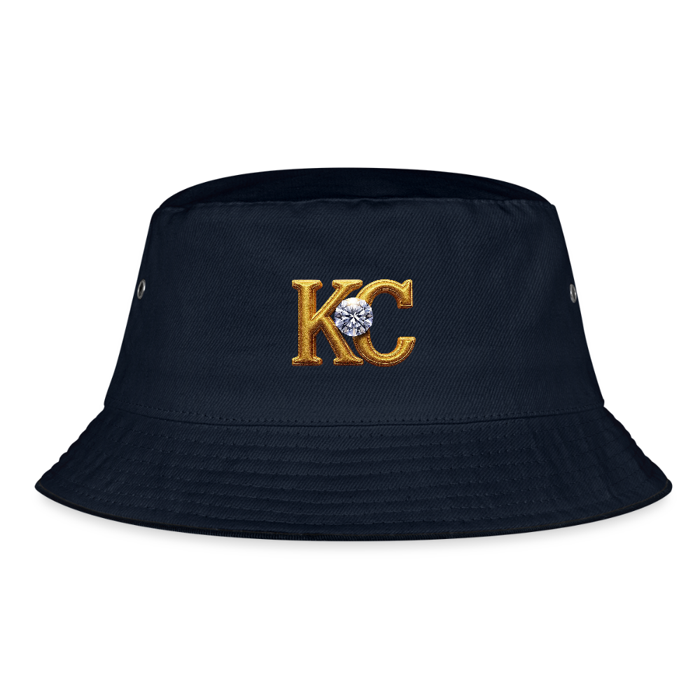 Limited Edition Diamond  Bucket hat. - navy