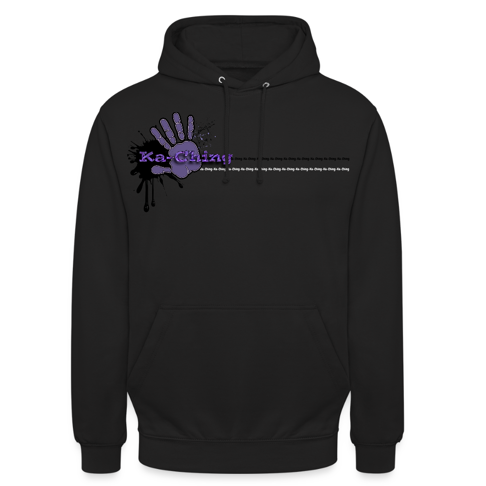 Unisex Hoodie Ching Purple logo - black