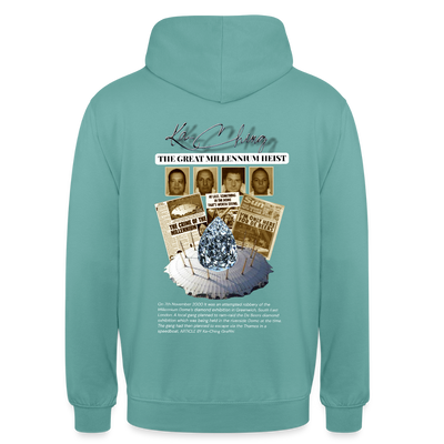 Diamond Range Unisex Hoodie limited editions design 1 - pastel turquoise