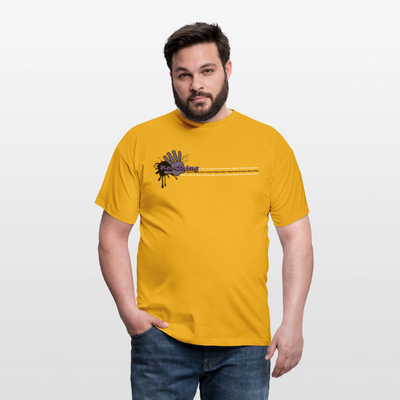 Unisex T-Shirt Ching Purple Logo CHPU-T-06c - yellow