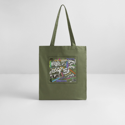 Graffiti F1Tote Bag - khaki
