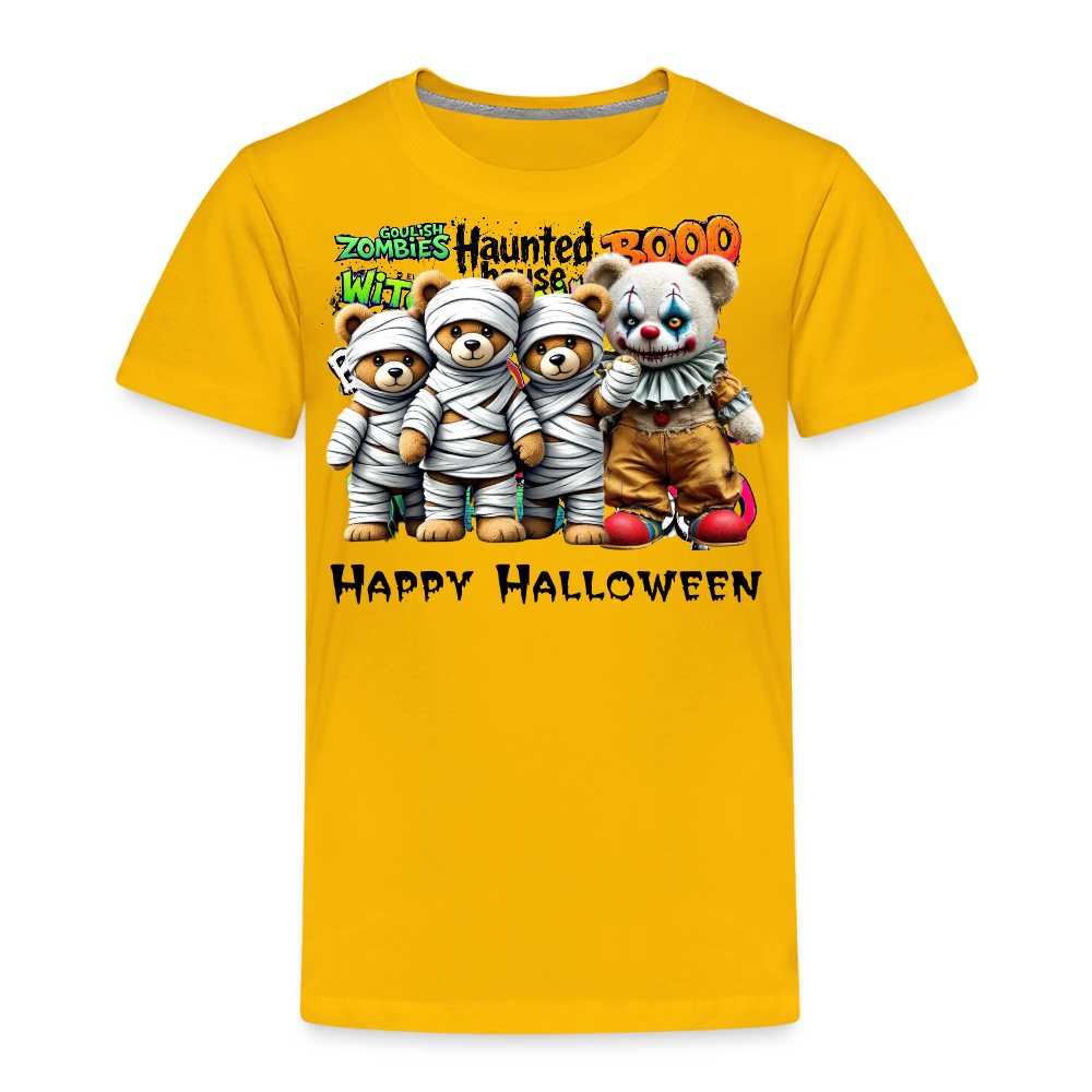 Teddies clown Tee - sun yellow