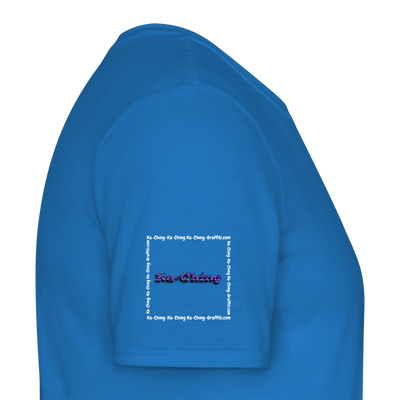 Unisex T-Shirt Ching Purple Logo WH/Dark CHPU-T-06d - royal blue
