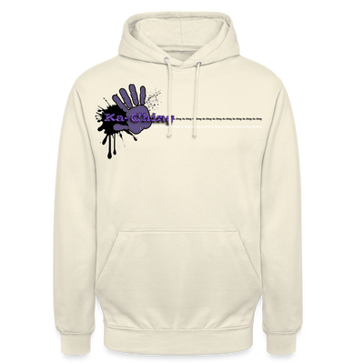 Unisex Hoodie Ching Purple logo - vanilla