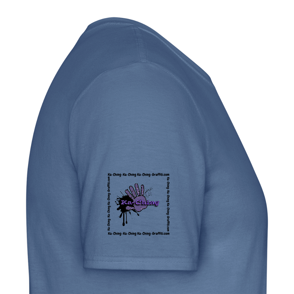 Unisex T-Shirt Ching Purple Logo CHPU-T-06c - dove blue 