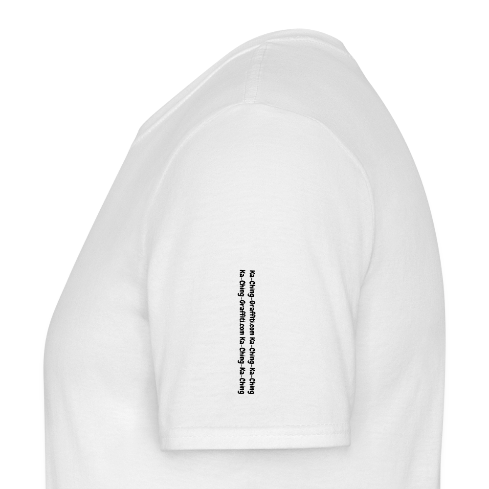 Ka-Ching T-Shirt Ching Gold Logo CHGD-T-02w - white