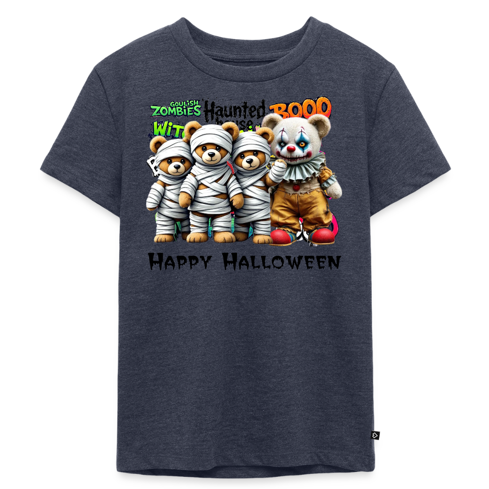 Teddies clown Tee - heather denim