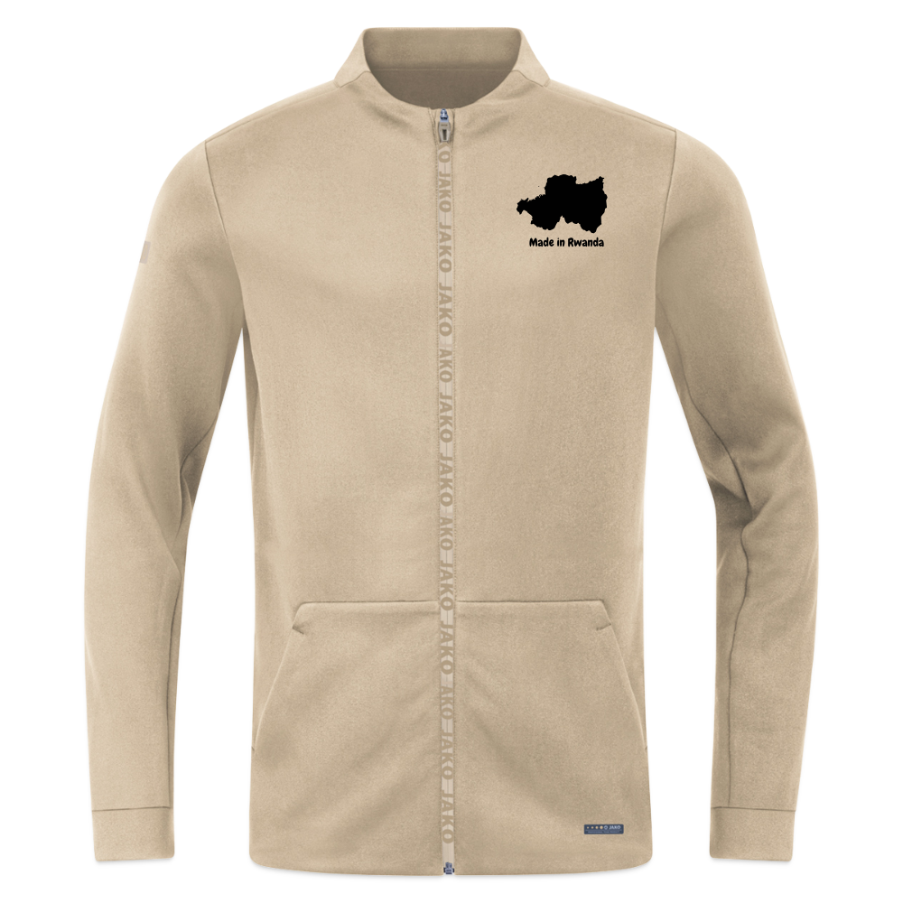 Made in Rwanda unisex Zipped Hoodie JAKO Pro Casual Jacket - beige