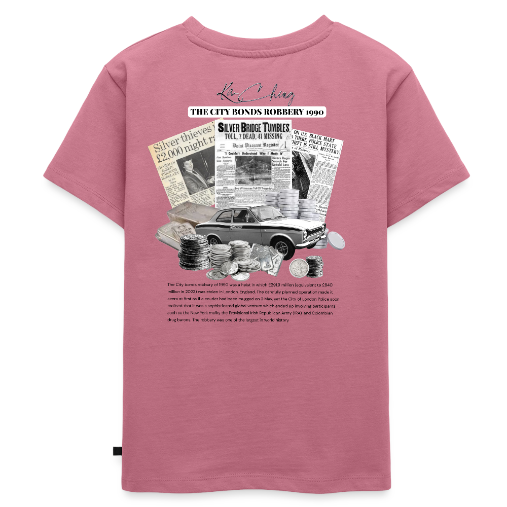 Silver Range City Bonds Robɓery 1990 Tee limited edition - mauve