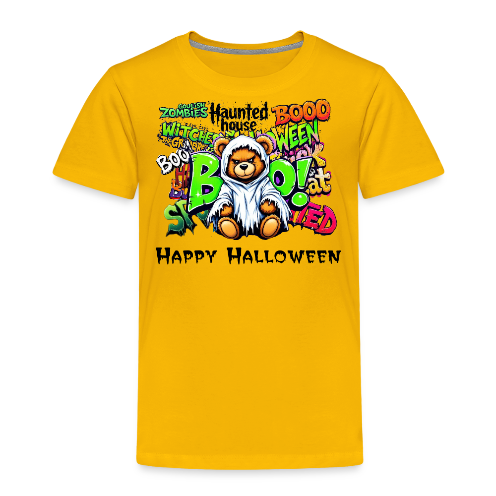 Teddie Ghost boo Tee - sun yellow