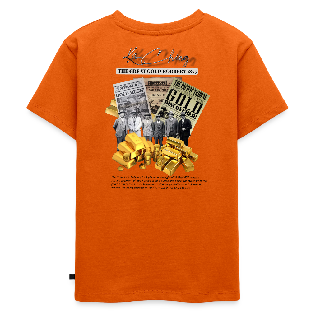 Gold Range The Great Robɓery 1855 Tee limited edition - orange 