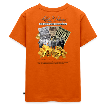 Gold Range The Great Robɓery 1855 Tee limited edition - orange 