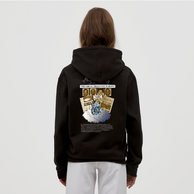 Diamond Range Unisex Hoodie limited editions design 1 - black