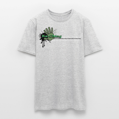Unisex T-Shirt Ching Green Logo CHGR-T-01c - heather grey
