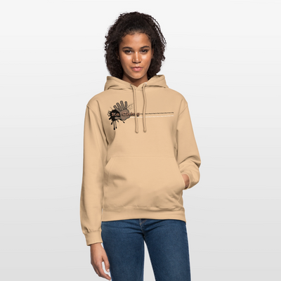 Ka-Ching Unisex Hoodie Ching Bronze logo - peach