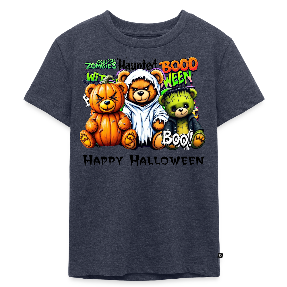 Teddies dress-up Tee - heather denim