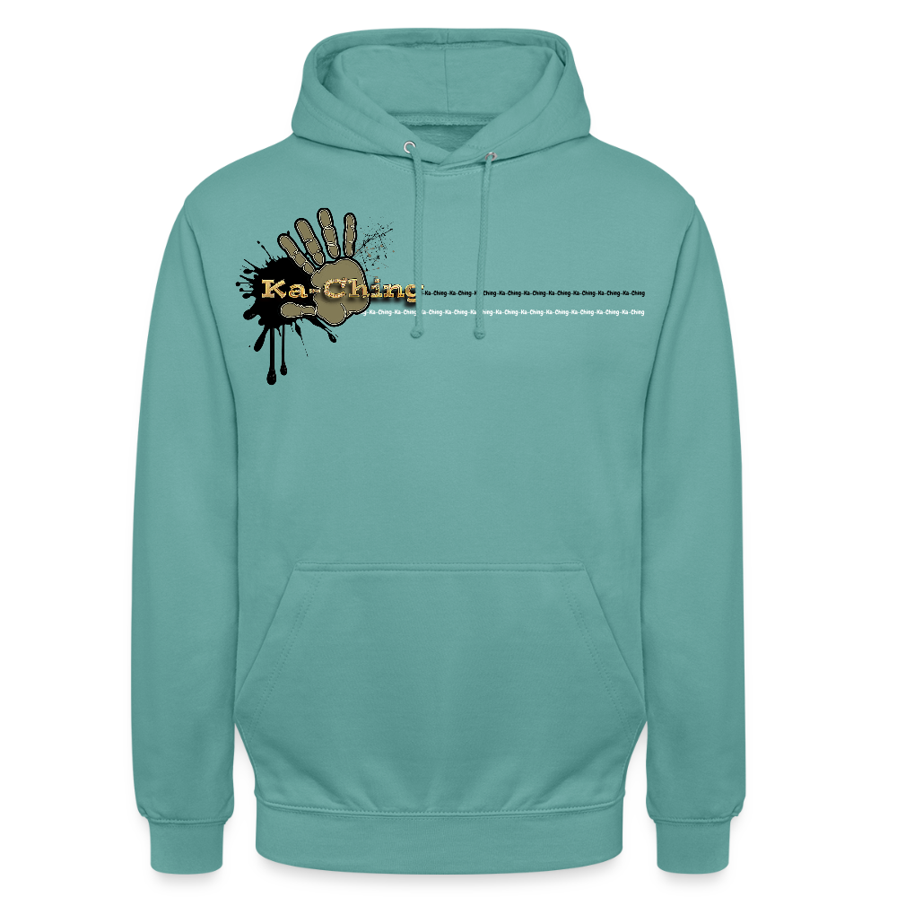 Unisex Hoodie Ching Gold logo - pastel turquoise