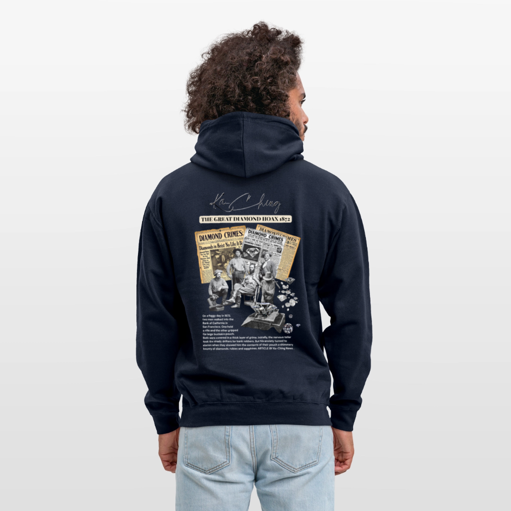 Diamond Range Unisex Hoodie limited editions design 2 - navy