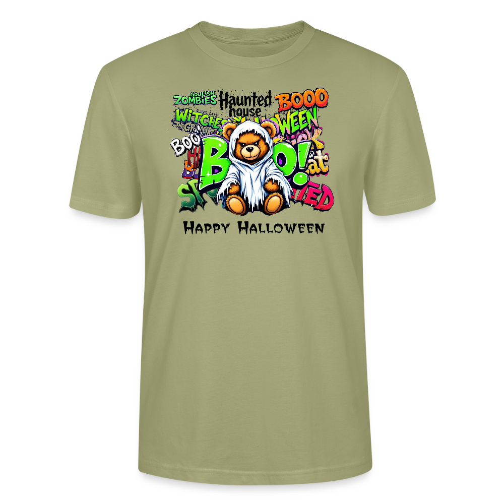 Teddie Ghost boo Tee - sage
