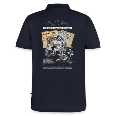 Diamond Range Unisex Polo Tee limited editions design 1 - navy