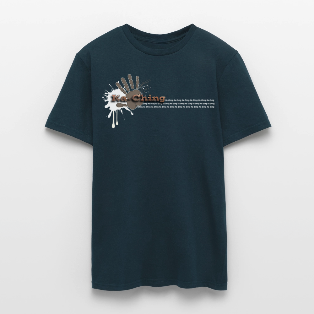 Unisex T-Shirt Ching Bronze Logo WH/Dark CHBR-T-04d - navy