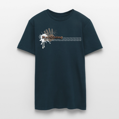 Unisex T-Shirt Ching Bronze Logo WH/Dark CHBR-T-04d - navy