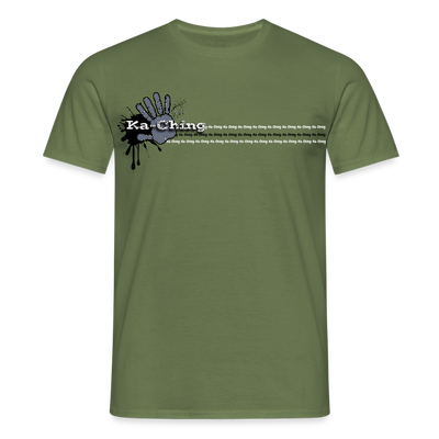 Unisex T-Shirt Ching Silver Logo CH-SLR-T-03c - military green