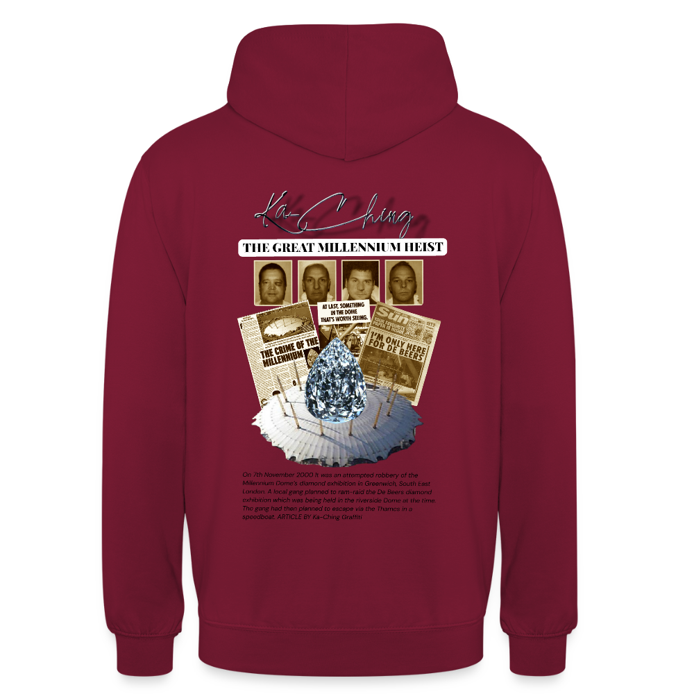 Diamond Range Unisex Hoodie limited editions design 2 - bordeaux
