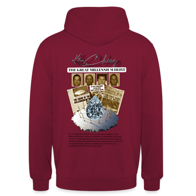 Diamond Range Unisex Hoodie limited editions design 2 - bordeaux