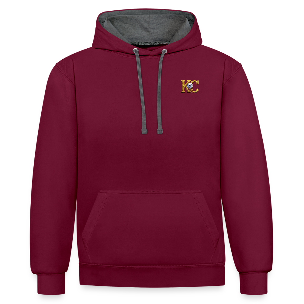 Diamond Range The Great Diamond Hoax 1872 Hoodie limited edition - burgundy/charcoal