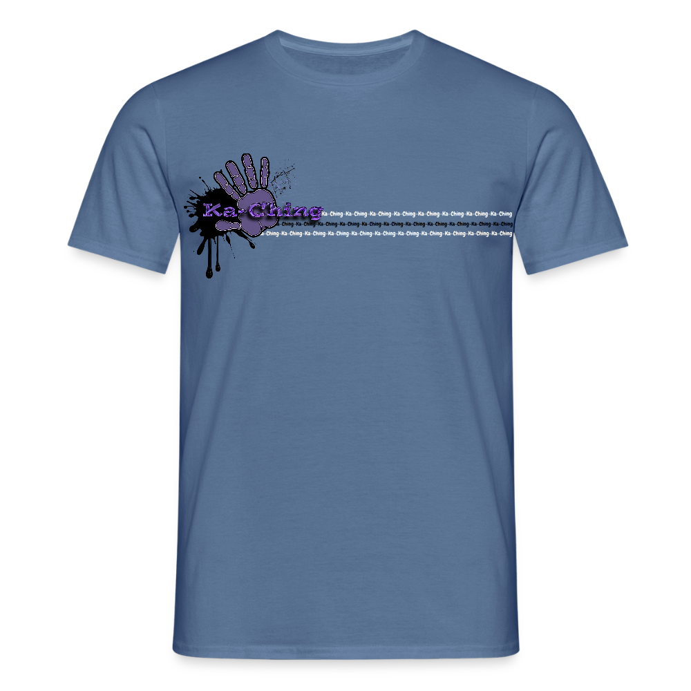 Unisex T-Shirt Ching Purple Logo CHPU-T-06c - dove blue 