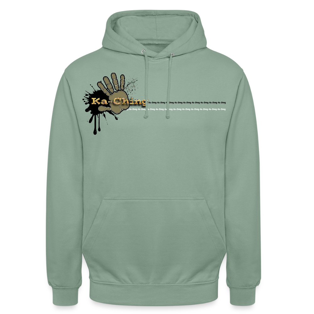 Unisex Hoodie Ching Gold logo - steel green
