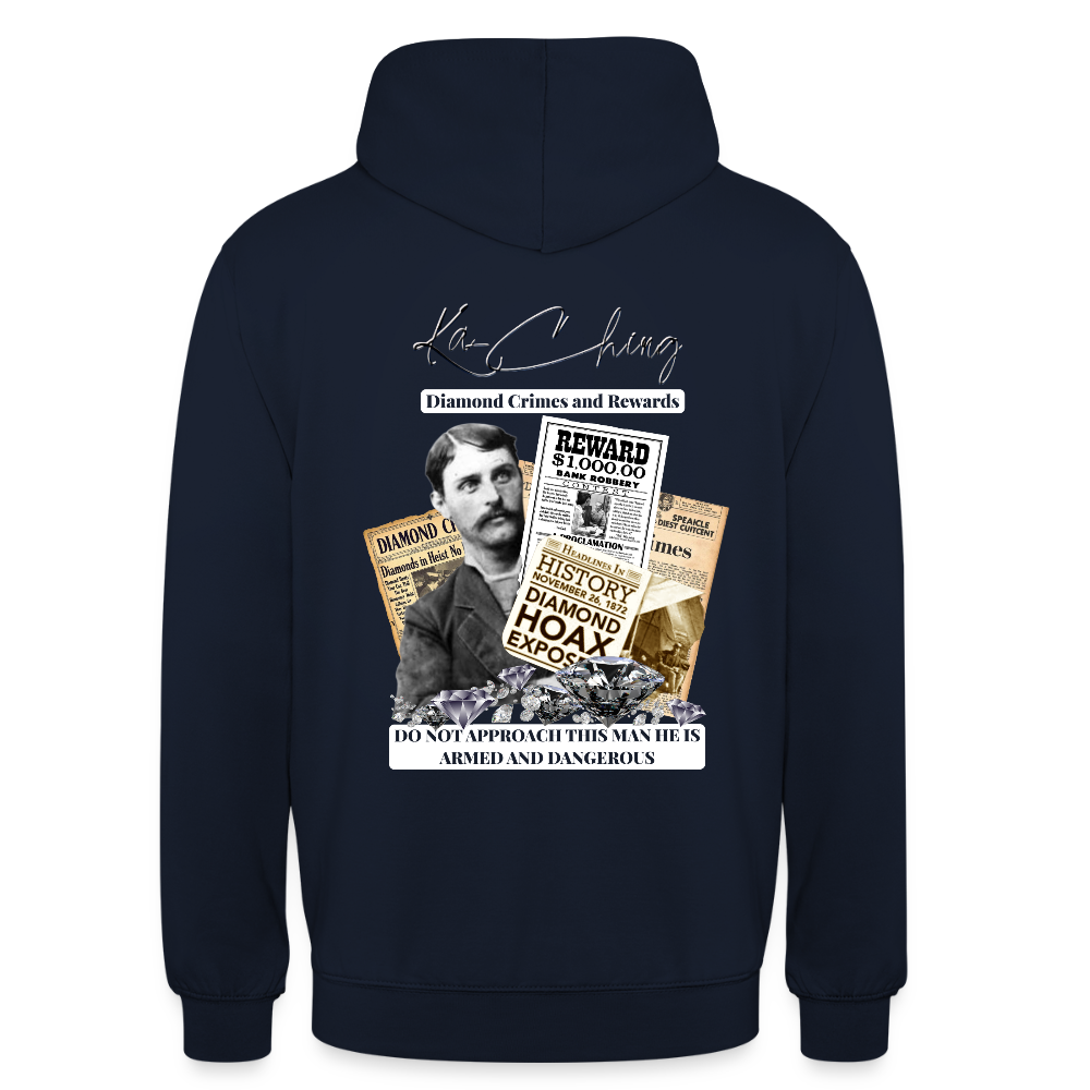 diamond range limited edition Hoodie  design 3 - navy