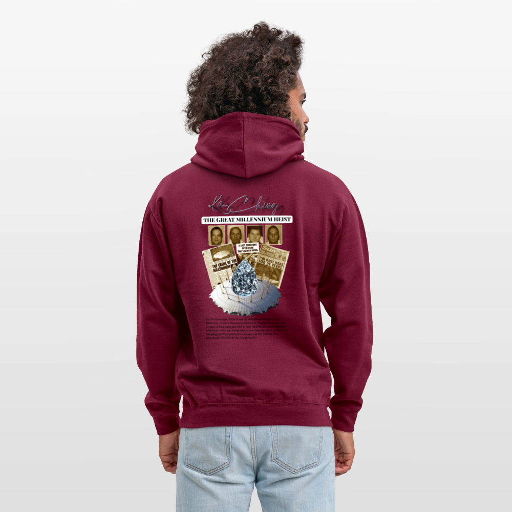 Diamond Range Unisex Hoodie limited editions design 2 - bordeaux