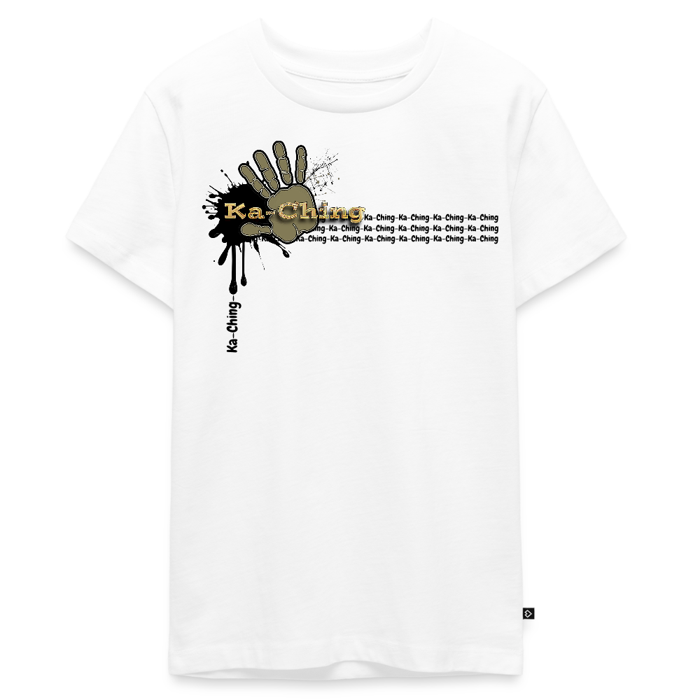 Unisex T-Shirt Ching Gold Logo - white