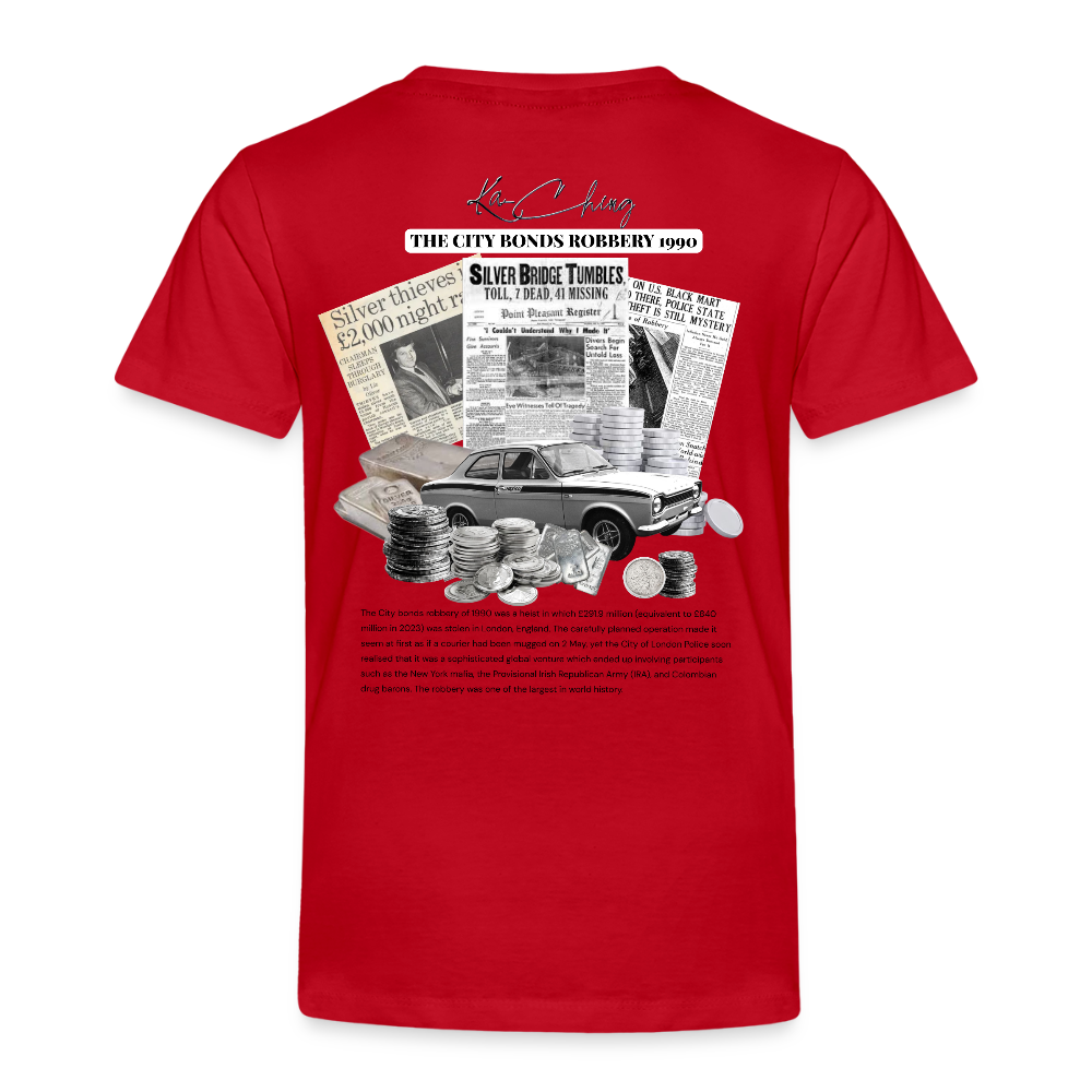 Silver Range City Bonds Robɓery 1990 Tee limited edition - red